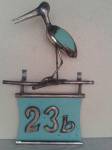 Hausnummer Storch
