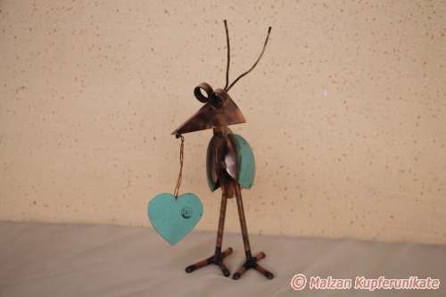 Kl. Schrger Vogel mit Herz