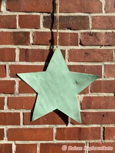 Patina-Kupfer-Stern, gro