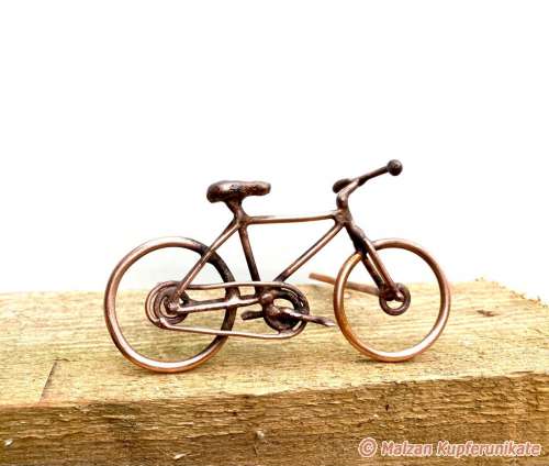 Fahrrad in Kupfer