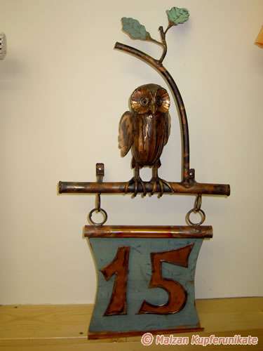 Hausnummer Eule